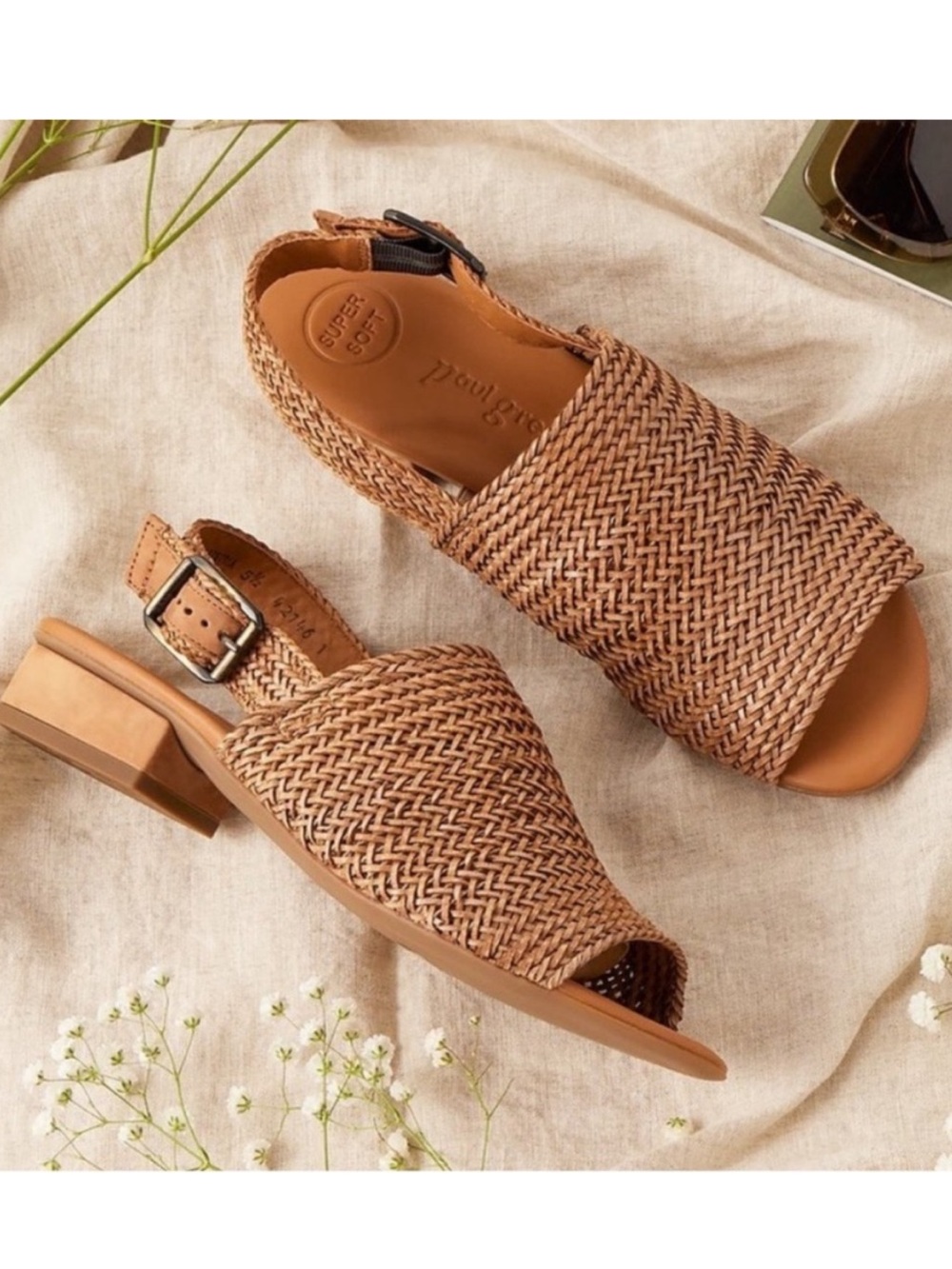Paul Green Helena Woven Sandals EUC